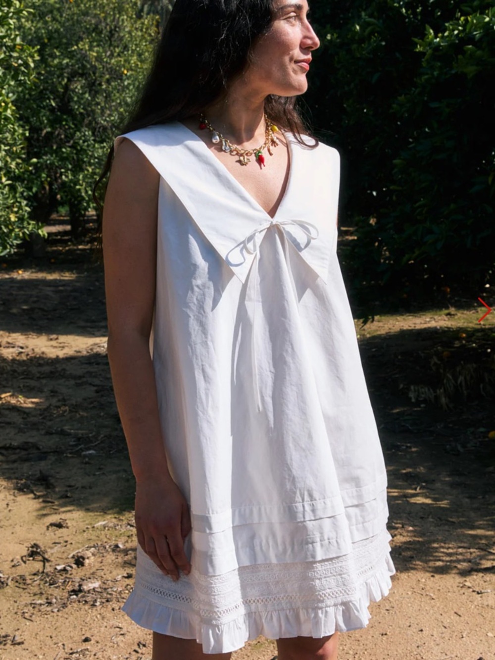 Lisa Says Gah Jenni Cream Sleeveless Mini Dress